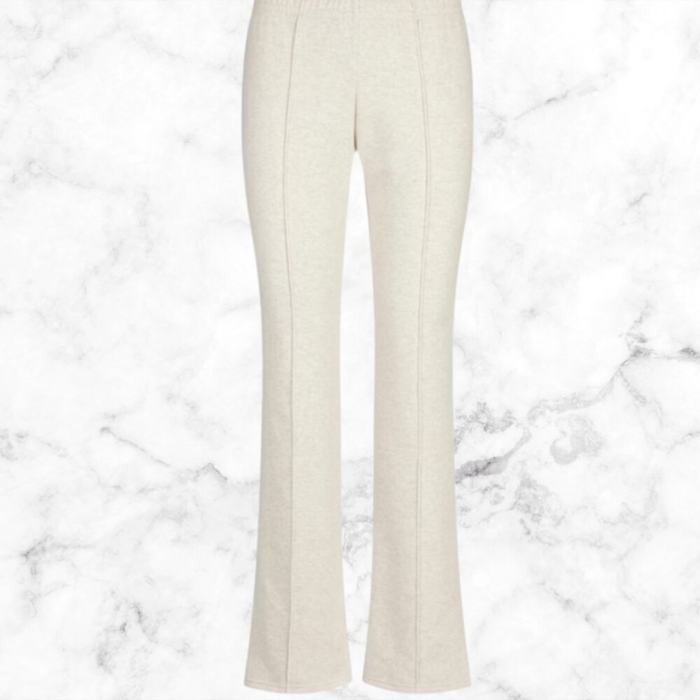 NWT | SKIMS Cotton Fleece Low Rise Slim Pants | Pintuck Sweatpants | Size L